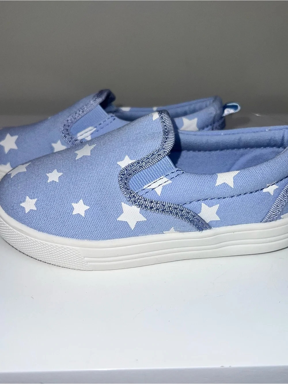 GAP Kids' Slip-On Star Print Shoes in Light Blue